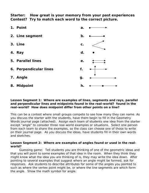 LESSON PLAN (Linda Bolin) - Granite School District