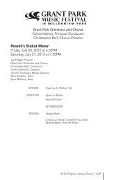 rossini's Stabat Mater - The Grant Park Music Festival