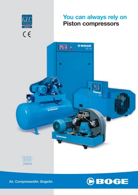 You can always rely on Piston compressors - Granzow