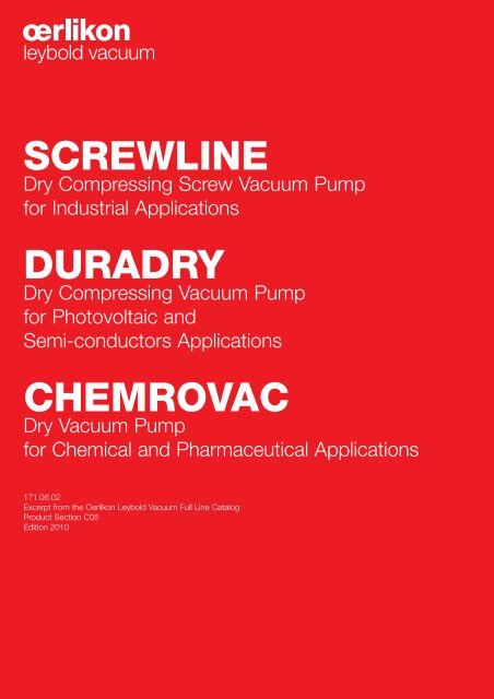 SCREWLINE DURADRY CHEMROVAC - Javac