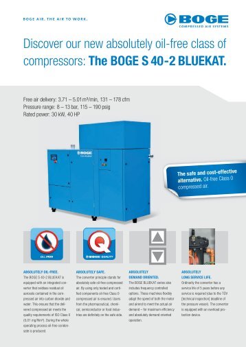 The BOGE S 40-2 BLUEKAT. - Granzow