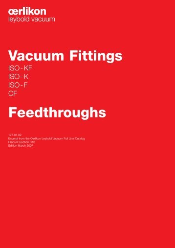 Vacuum Fittings Feedthroughs - Granzow