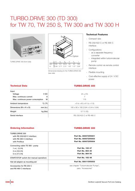 Turbomolecular Pumps TURBOVAC and MAG - Granzow