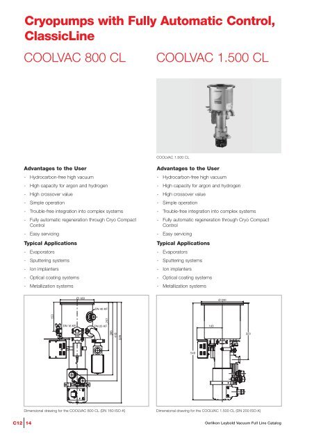 Cryopumps, Cryogenics - Granzow