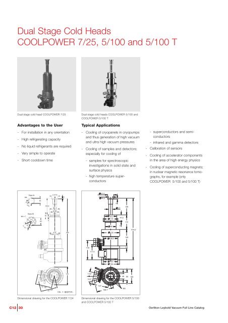 Cryopumps, Cryogenics - Granzow