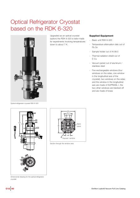 Cryopumps, Cryogenics - Granzow