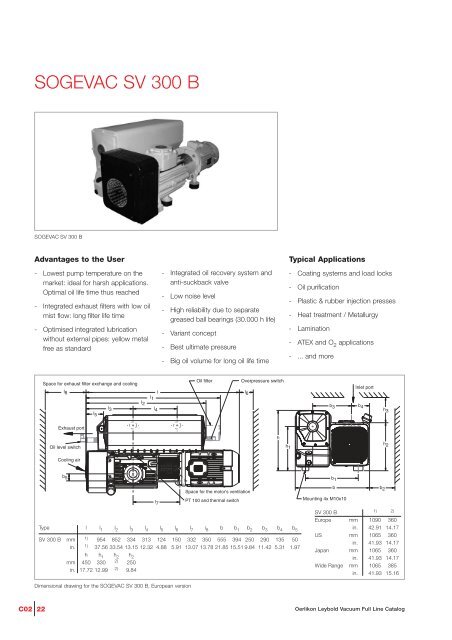 oerlikon Catalogue: Sogevac - Javac