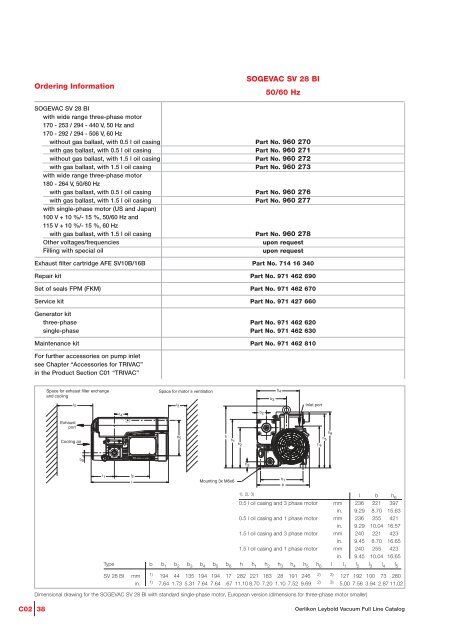 oerlikon Catalogue: Sogevac - Javac