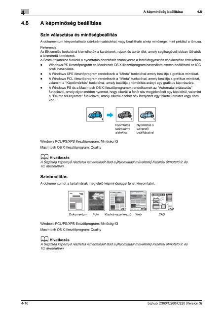 Konica Minolta Bizhub C220 Felhasználói kézikönyv