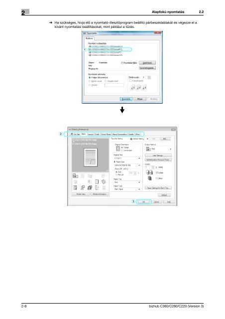 Konica Minolta Bizhub C220 Felhasználói kézikönyv