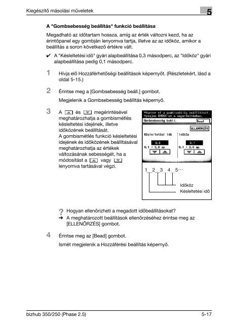 Konica Minolta Bizhub 250 Felhasználói kézikönyv - GRAPHAX.HU ...