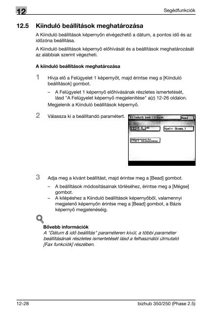 Konica Minolta Bizhub 250 Felhasználói kézikönyv - GRAPHAX.HU ...