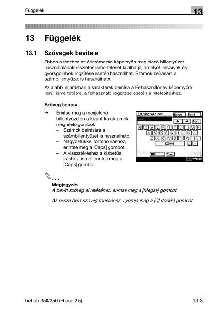 Konica Minolta Bizhub 250 Felhasználói kézikönyv - GRAPHAX.HU ...