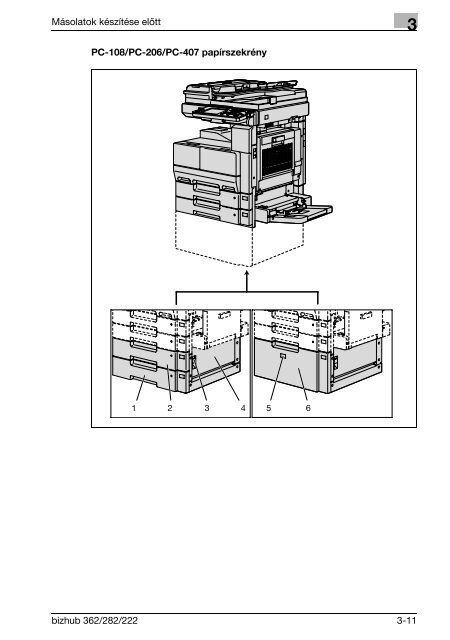 Konica Minolta Bizhub 222 Felhasználói kézikönyv - GRAPHAX.HU ...