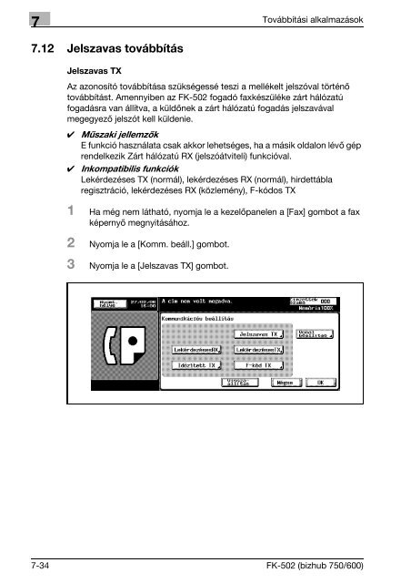 Konica Minolta Bizhub 600 Fax Kézikönyv - GRAPHAX.HU ...