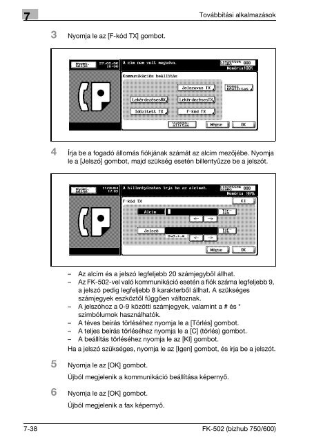 Konica Minolta Bizhub 600 Fax Kézikönyv - GRAPHAX.HU ...