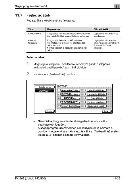 Konica Minolta Bizhub 600 Fax Kézikönyv - GRAPHAX.HU ...