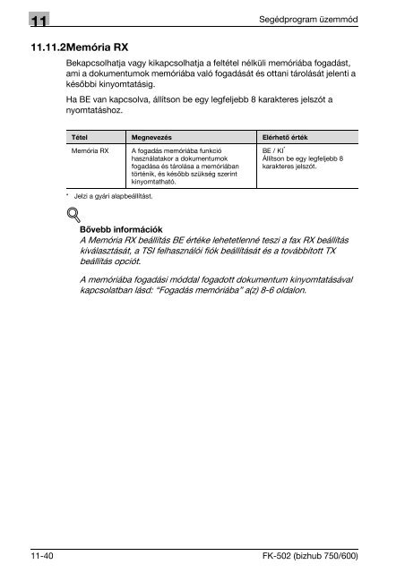 Konica Minolta Bizhub 600 Fax Kézikönyv - GRAPHAX.HU ...