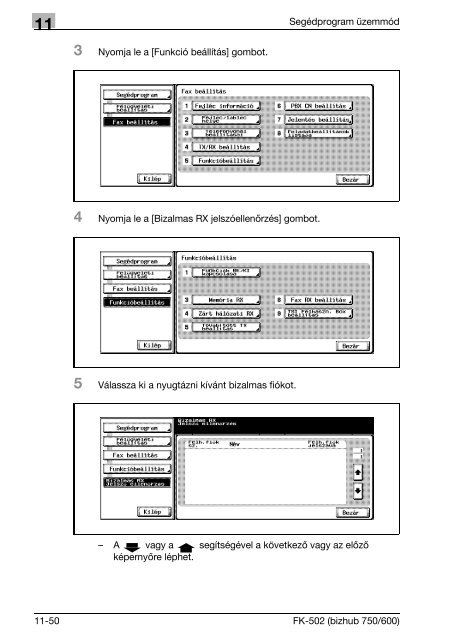 Konica Minolta Bizhub 600 Fax Kézikönyv - GRAPHAX.HU ...