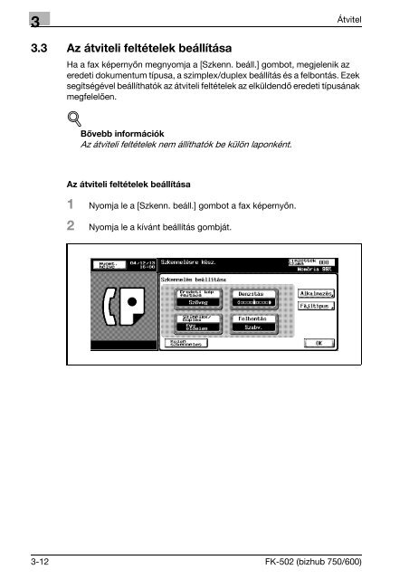 Konica Minolta Bizhub 600 Fax Kézikönyv - GRAPHAX.HU ...