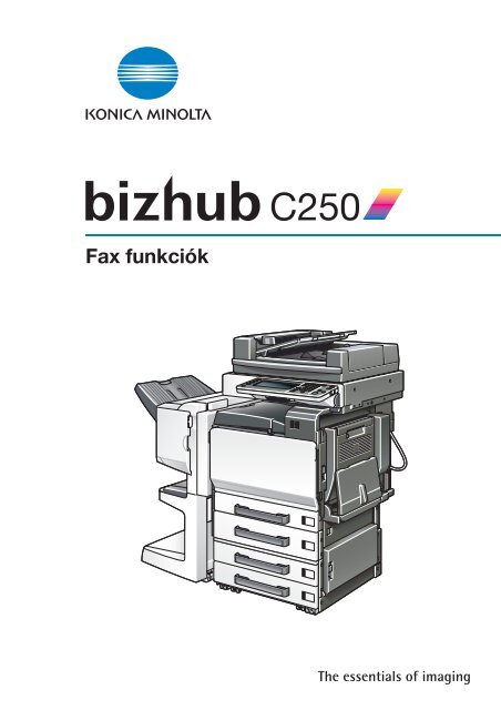 Konica Minolta Bizhub C250 Fax kézikönyv