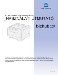 Konica Minolta Bizhub 20P Használati útmutató letöltése