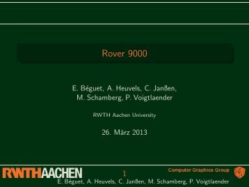 Rover 9000 - RWTH Aachen University