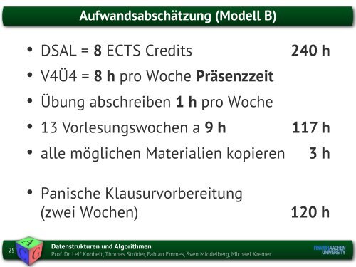 Datenstrukturen und Algorithmen