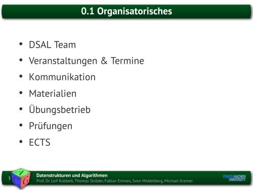 Datenstrukturen und Algorithmen