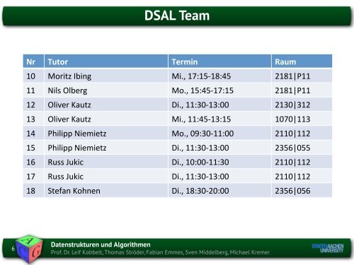 Datenstrukturen und Algorithmen