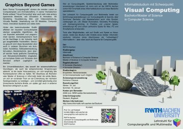 Visual Computing - Computer Graphics Group at RWTH Aachen