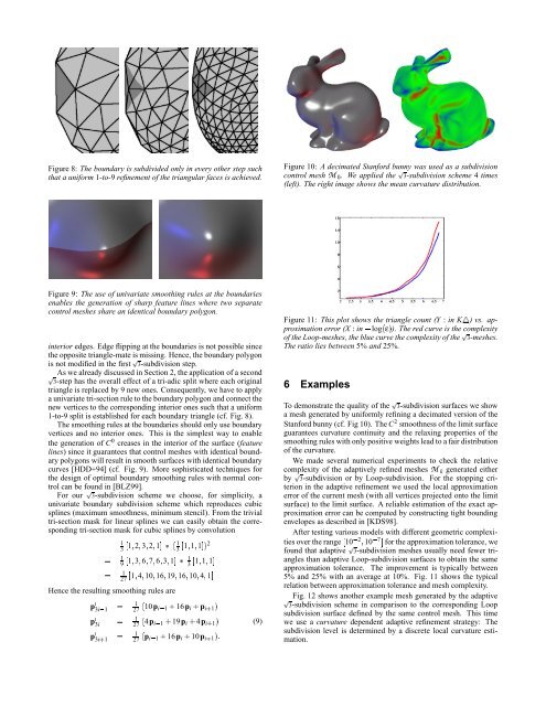 sqrt(3) subdivision - Computer Graphics Group at RWTH Aachen