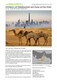 Architektur und Städtebaureise nach Dubai und Abu Dhabi