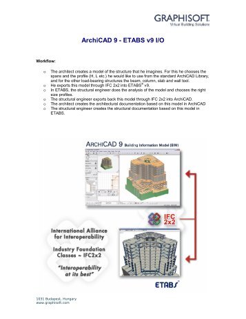 ArchiCAD 9 - ETABS v9 I/O