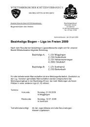 Liga im Freien 2009 - Bogensportclub Straßdorf e.V.