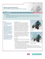 NX Assembly Path Planning Fact Sheet