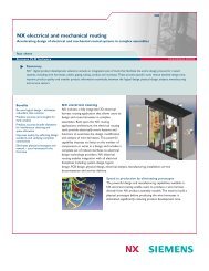 NX Electrical and Mechanical Routing Fact Sheet