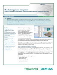 Manufacturing Process Management fact sheet