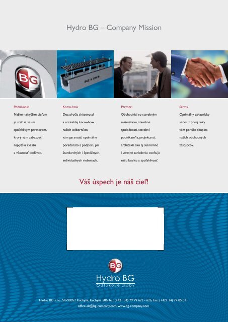 Katalog Hydro BG 2009-SK.indd - BG Graspointner GmbH & Co KG