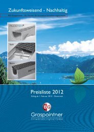 Preisliste 2012.indd - BG Graspointner GmbH & Co KG