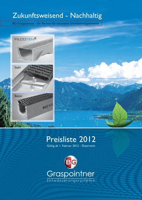 Preisliste 2012.indd - BG Graspointner GmbH & Co KG