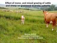 and mixed grazing of cattle and sheep on grassland diversity patterns