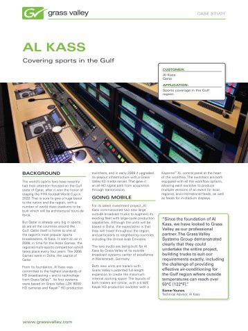 Al Kass Case Study - Grass Valley