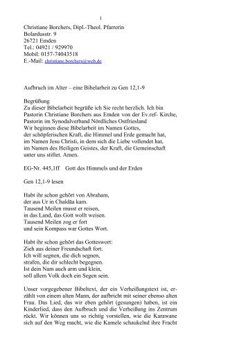 Text der Lesung - Gratis Webserver