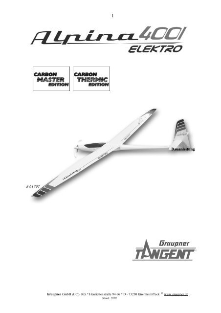 Bauanleitung Alpina 4001_ Elektro Graupner_2010_DEF