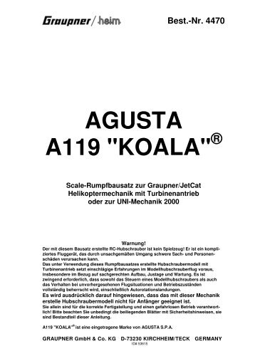 AGUSTA A119 "KOALA" - Graupner