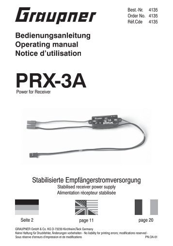 PRX-3A - Graupner
