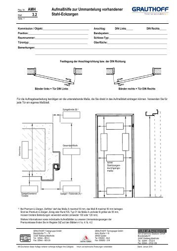 3.2 Aufmaßhilfe zur Ummantelung vorhandener Stahl ... - Grauthoff