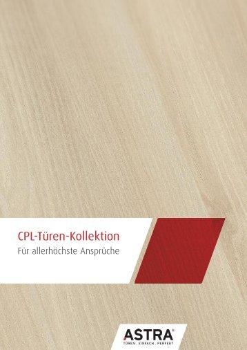 Die ASTRA CPL-Türen-Kollektion - Grauthoff