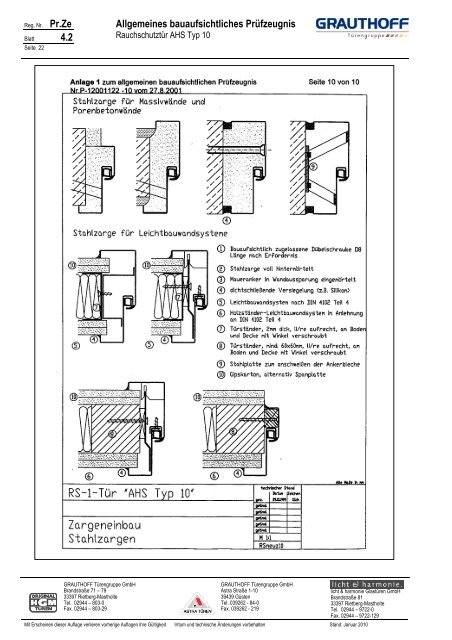 4.2 Allgemeines bauaufsichtliches Prüfzeugnis - Grauthoff